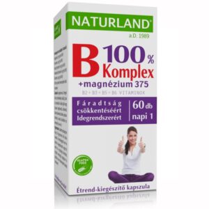Naturland B 100% komplex+ magnézium 375 kapszula 60 db