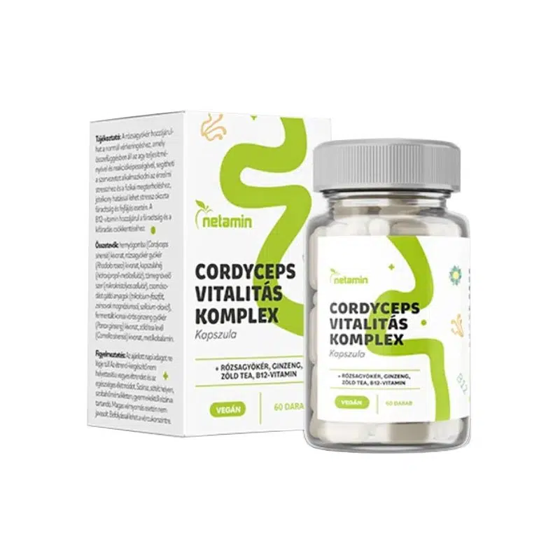 Netamin Cordyceps Vitalitás Komplex kapszula 60 db Netamin Cordyceps Vitalitás Komplex kapszula 60 db