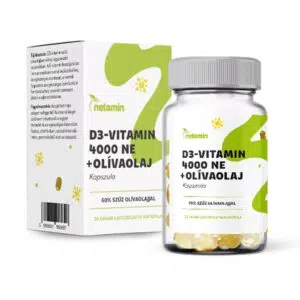 Netamin D3-vitamin 4000 NE+olívaolaj kapszula 30db