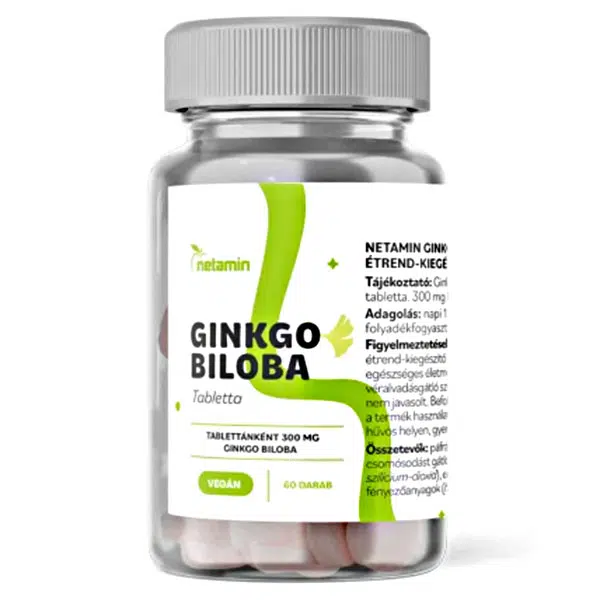 Netamin Ginkgo Biloba 300 mg tabletta 60db Netamin Ginkgo Biloba 300 mg tabletta 60db