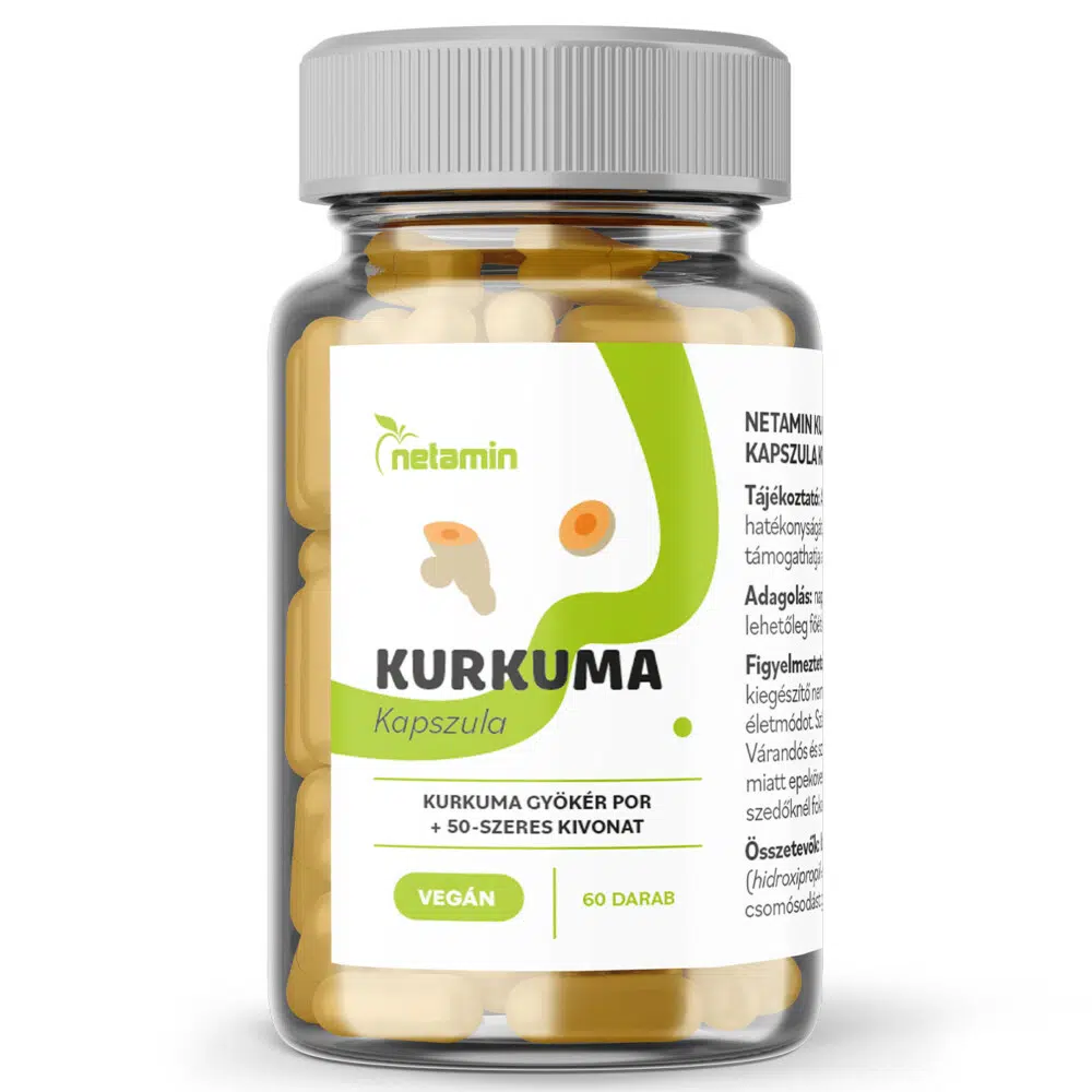 Netamin Kurkuma 500mg kapszula 60db Netamin Kurkuma 500mg kapszula 60db