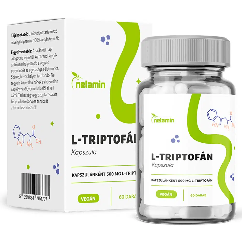 Netamin L-triptofán kapszula 500mg 60 db Netamin L-triptofán kapszula 500mg 60 db
