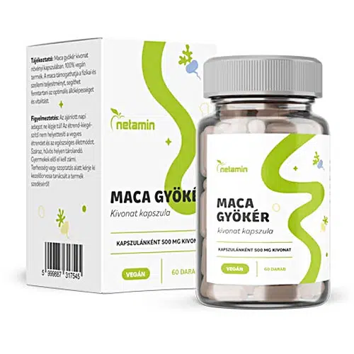 Netamin Maca gyökér kivonat kapszula 60db Netamin Maca gyökér kivonat kapszula 60db