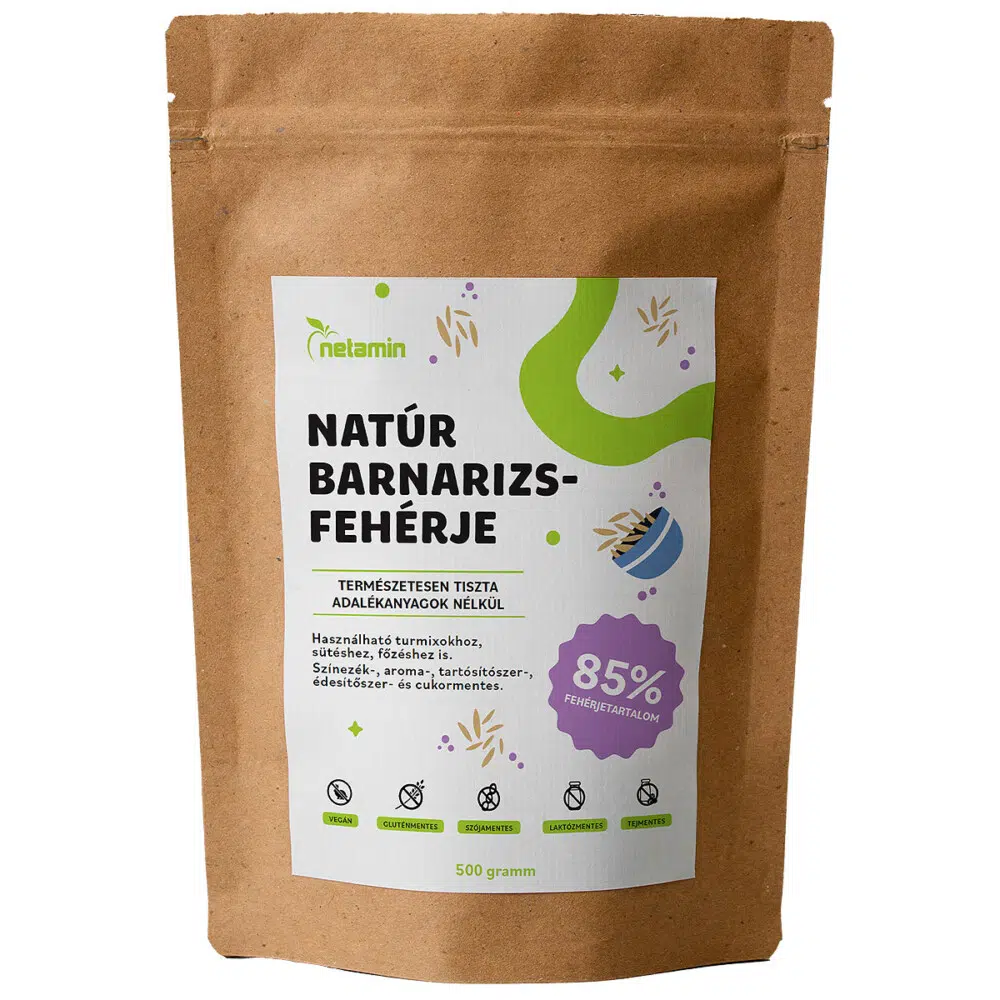 Netamin Natúr barnarizs fehérje 500g Netamin Natúr barnarizs fehérje 500g