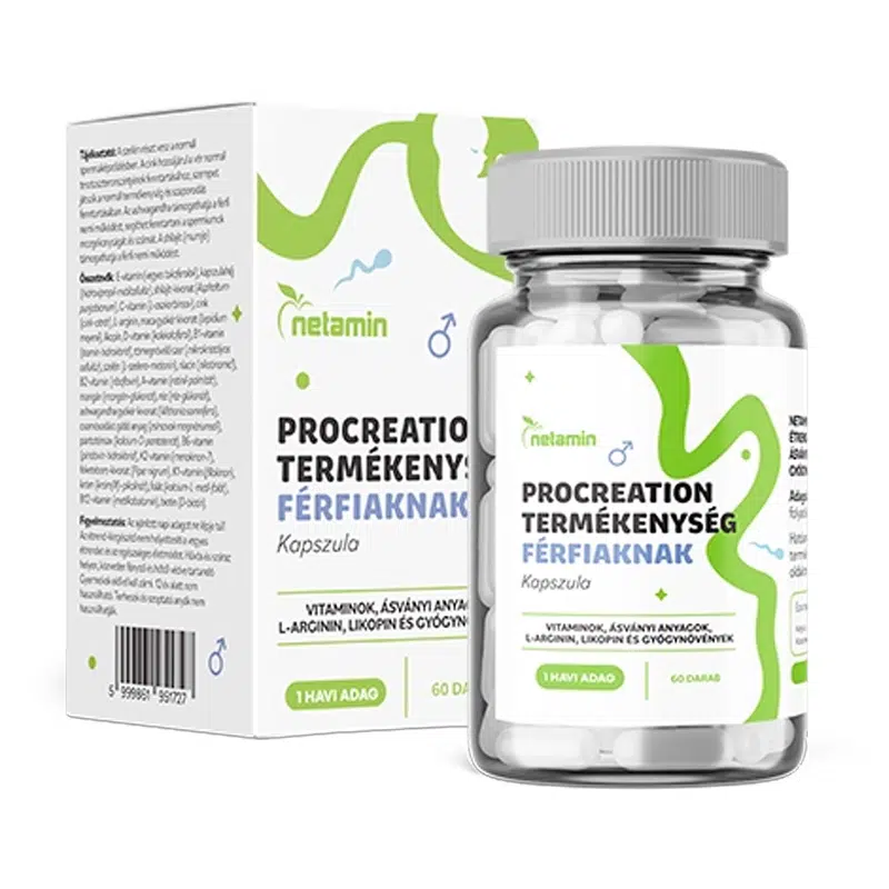 Netamin ProCreation-Termékenység férfiaknak kapszula 60db Netamin ProCreation-Termékenység férfiaknak kapszula 60db