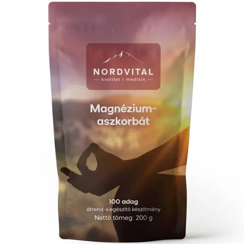 Nordvital Magnézium-aszkorbát por 200g Nordvital Magnézium-aszkorbát por 200g