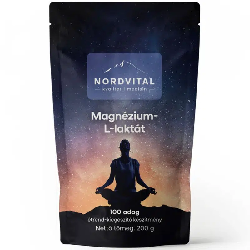 Nordvital Magnézium-L-laktát por 200g Nordvital Magnézium-L-laktát por 200g