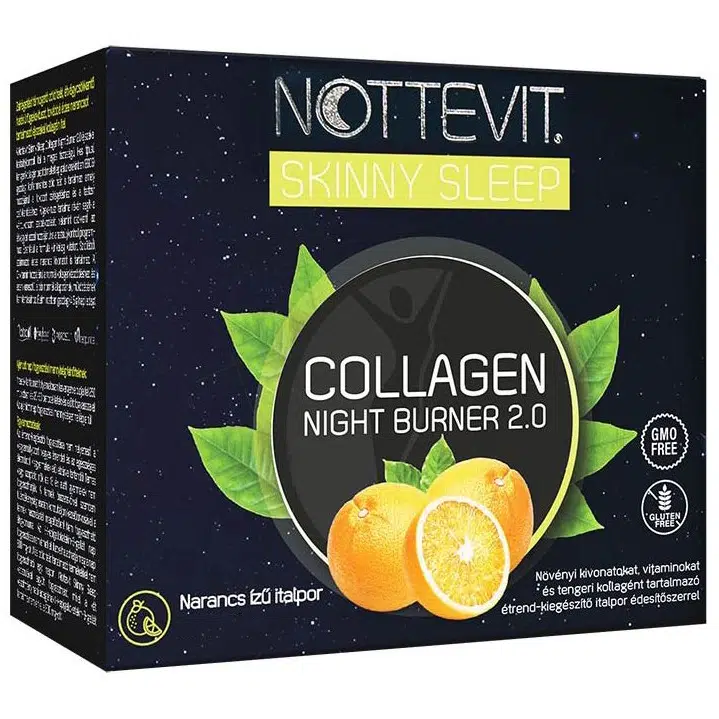 Nottevit Collagen Night Burner 2.0 NARANCS ízű (Skinny Sleep) 30db italpor Nottevit Collagen Night Burner 2.0 NARANCS ízű (Skinny Sleep) 30db italpor