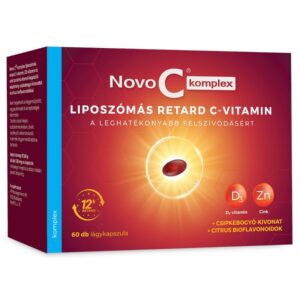 Novo C Komplex liposzómás RETARD C-vitamin + D3 + Cink 60db