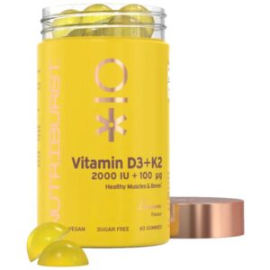 Nutriburst Premium Vitamin D3 & K2 gumivitamin 60db