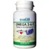 NutriLAB Omega 3-6-9 Halolaj és lenolaj kapszula 60db