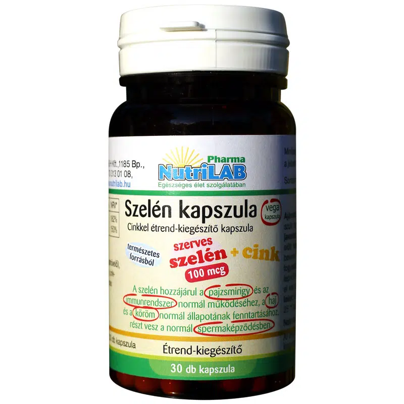 NutriLAB Szelén cinkkel kapszula 30db NutriLAB Szelén cinkkel kapszula 30db