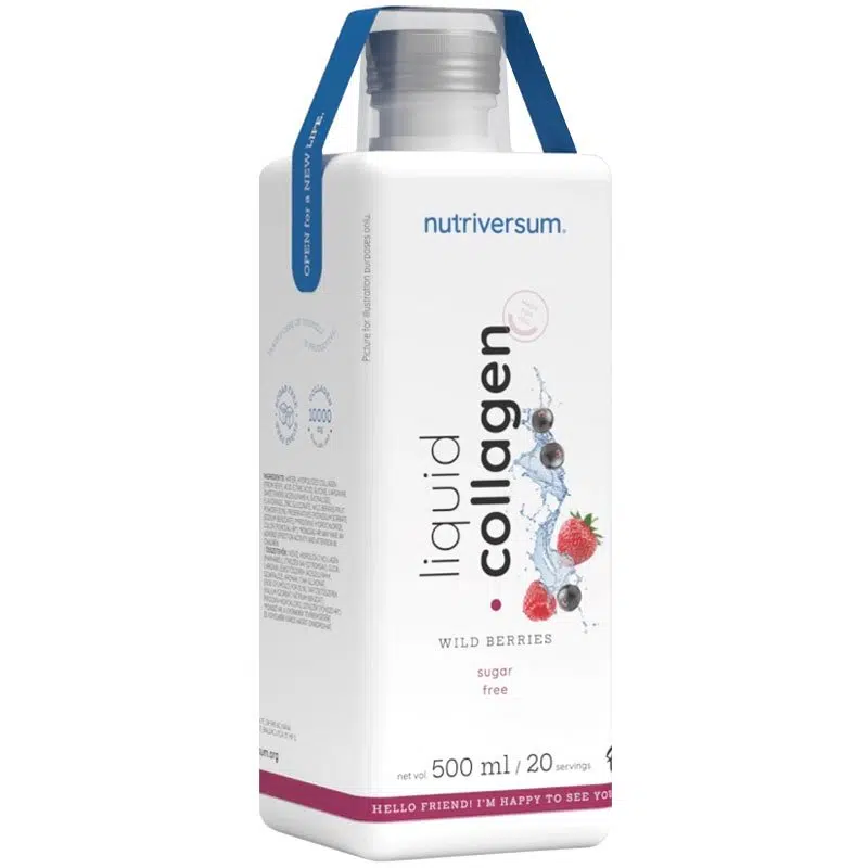 Nutriversum FLOW - Collagen liquid 10.000 mg Sugar Free erdei gyümölcs 500ml Nutriversum FLOW - Collagen liquid 10.000 mg Sugar Free erdei gyümölcs 500ml