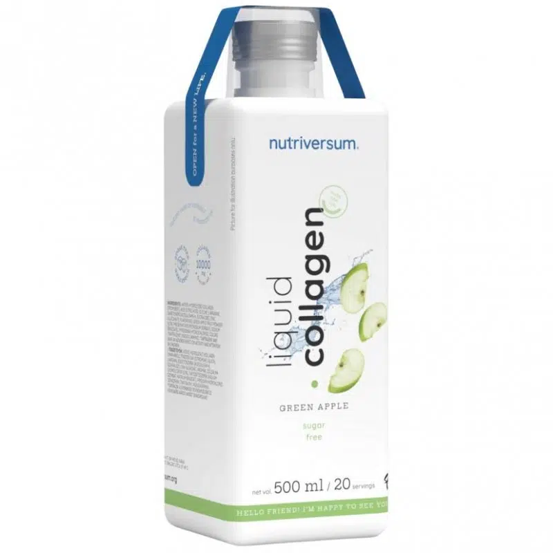 Nutriversum FLOW - Collagen liquid 10.000 mg Sugar Free green apple 500ml Nutriversum FLOW - Collagen liquid 10.000 mg Sugar Free green apple 500ml