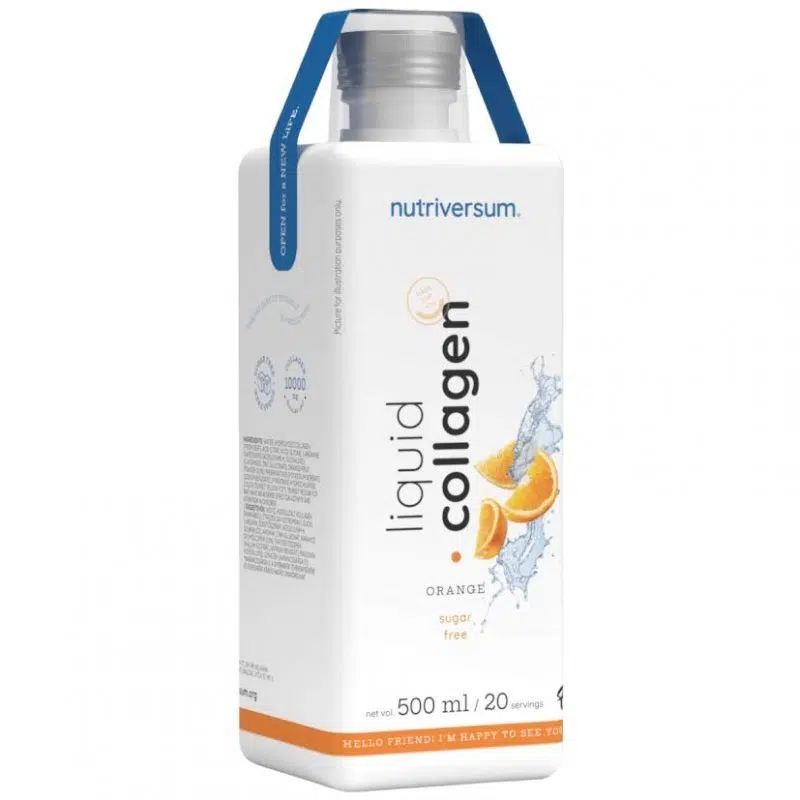Nutriversum FLOW - Collagen liquid 10.000 mg Sugar Free orange 500ml Nutriversum FLOW - Collagen liquid 10.000 mg Sugar Free orange 500ml