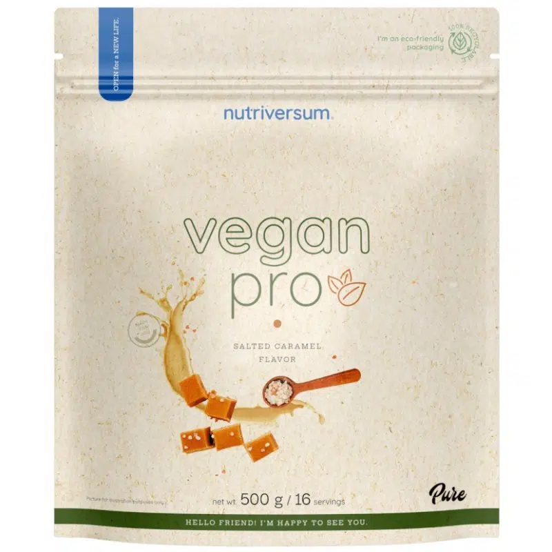 Nutriversum PURE - Vegan Pro Salted Caramel (sós karamell) 500g Nutriversum PURE - Vegan Pro Salted Caramel (sós karamell) 500g