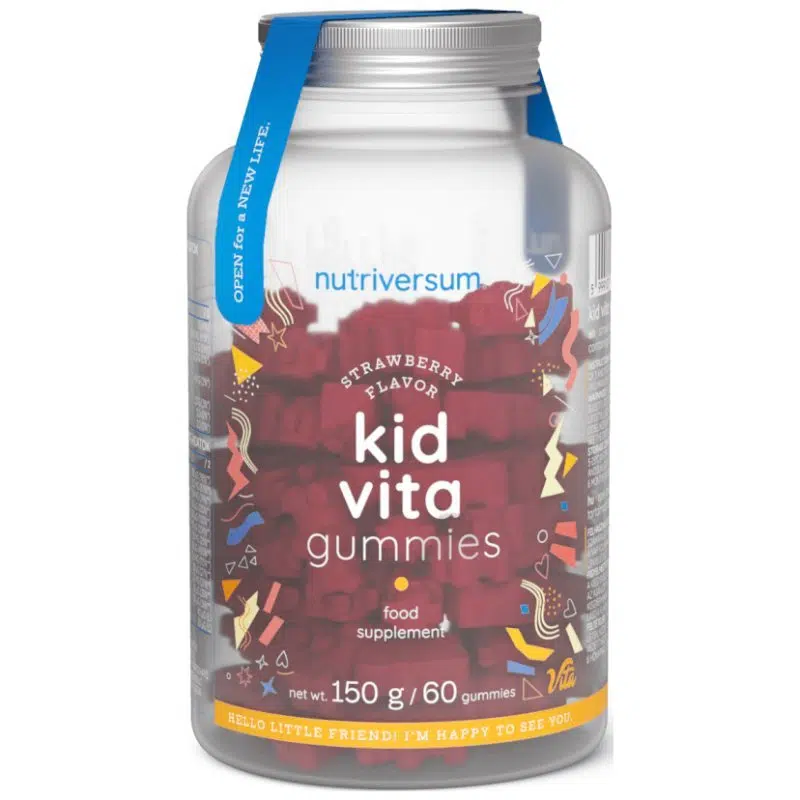 Nutriversum VITA- Kid Vita Gummies (eper) rágótabletta - 60db Nutriversum VITA- Kid Vita Gummies (eper) rágótabletta - 60db