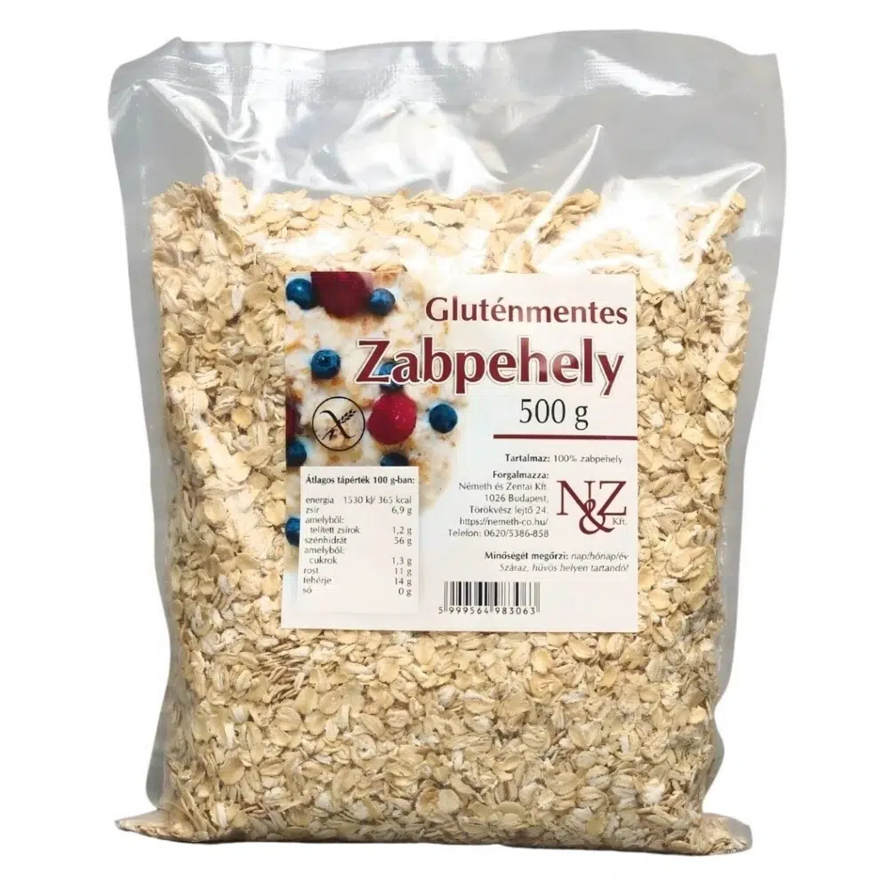 N&Z Gluténmentes Zabpehely 500g N&Z Gluténmentes Zabpehely 500g