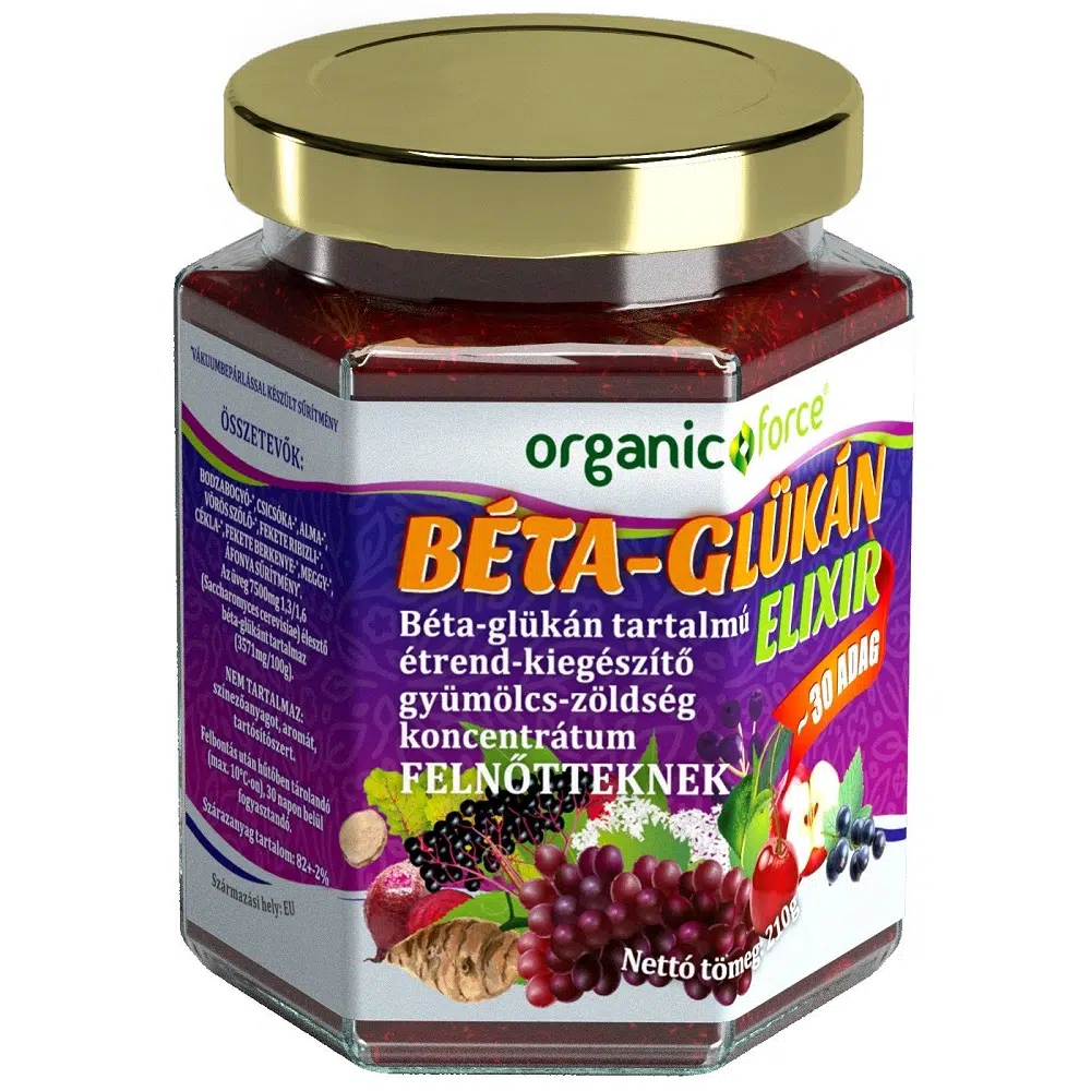 Organic Force Béta Glükán Elixír felnőtteknek 210g Organic Force Béta Glükán Elixír felnőtteknek 210g