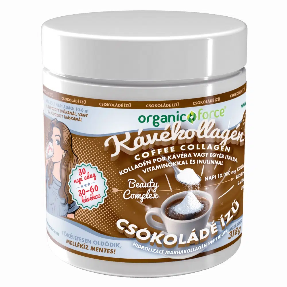 Organic Force Coffee Collagen - Kávékollagén (Csokoládés) 318g Organic Force Coffee Collagen - Kávékollagén (Csokoládés) 318g