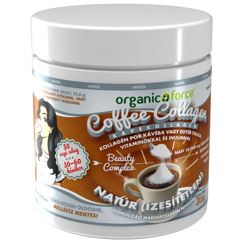 Organic Force Coffee Collagen - Kávékollagén (Natúr) 315g Organic Force Coffee Collagen - Kávékollagén (Natúr) 315g
