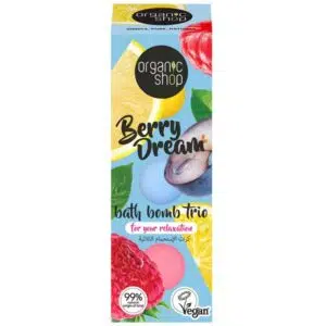 Organic Shop "Berry Dream" fürdőbomba trio 3x85g