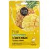 Organic Shop Firming & Glow Frissítő fátyolmaszk ananásszal és mangóval 25g