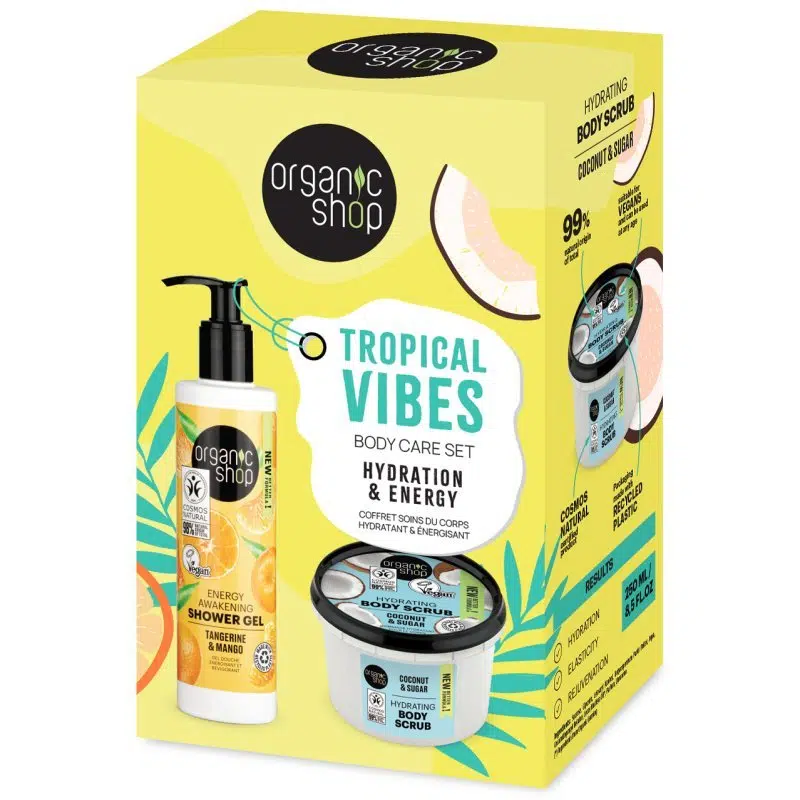 Organic Shop Hidratáló és energetizáló testápoló SZETT “Trópusi hangulat” 250+280ml Organic Shop Hidratáló és energetizáló testápoló SZETT “Trópusi hangulat” 250+280ml
