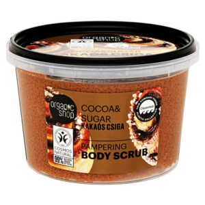 Organic Shop Kakaós csiga Kényeztető testradír bio kakaóval és cukorral - 250ml