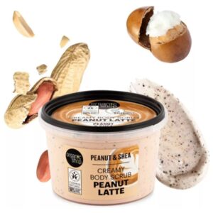 Organic Shop Peanut Latte krémes testradír mogyoróval és shea vajjal 250ml