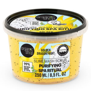 Organic Shop „Purifying Spa Ritual” Slime tusolóradír sárkánygyümölccsel - 250ml