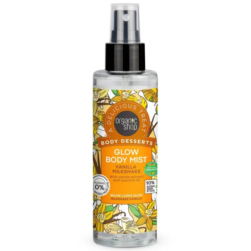 Organic Shop Vanília shake illatú ragyogást adó testpermet 200ml Organic Shop Vanília shake illatú ragyogást adó testpermet 200ml