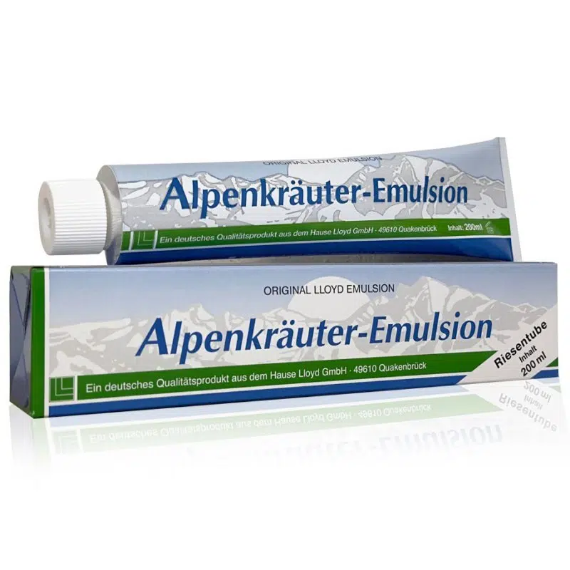 Original LLOYD Alpenkrauter-Emulsion Hűsítő balzsam (kék doboz) 200 ml Original LLOYD Alpenkrauter-Emulsion Hűsítő balzsam (kék doboz) 200 ml