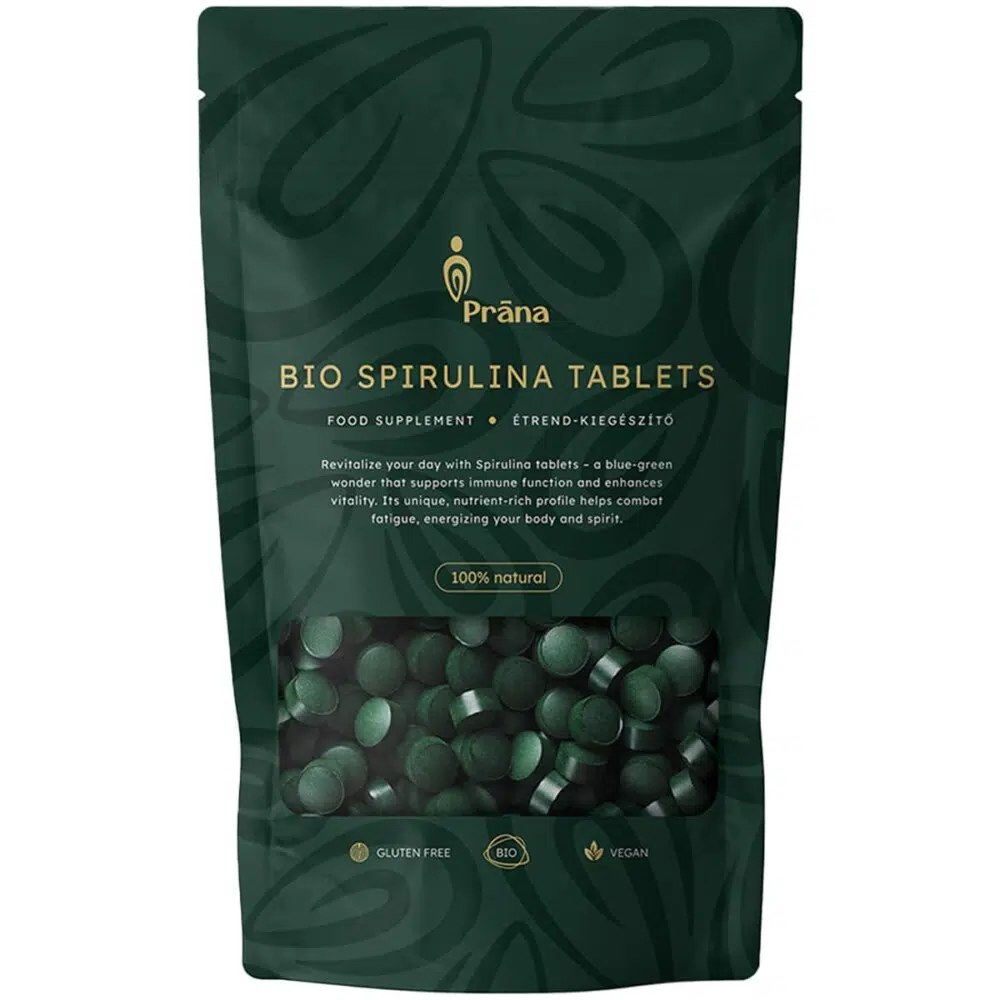 Prana BIO Spirulina (400mg) tabletta 125g Prana BIO Spirulina (400mg) tabletta 125g
