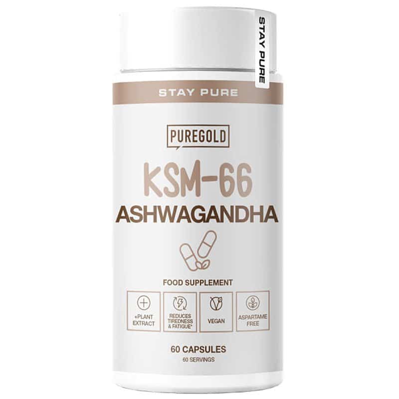 Pure Gold KSM-66 Ashwagandha kapszula 60db Pure Gold KSM-66 Ashwagandha kapszula 60db