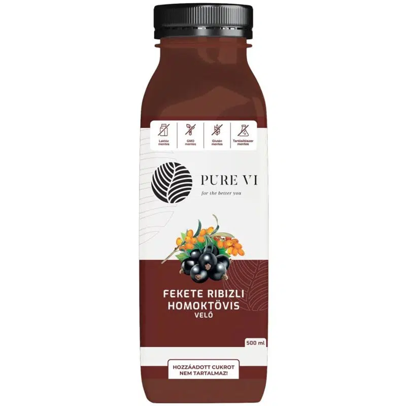 Pure Vi Fekete ribizli, homoktövisvelő 500ml Pure Vi Fekete ribizli, homoktövisvelő 500ml