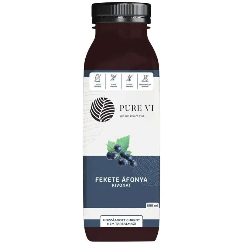 Pure Vi Feketeáfonya-kivonat 500ml Pure Vi Feketeáfonya-kivonat 500ml