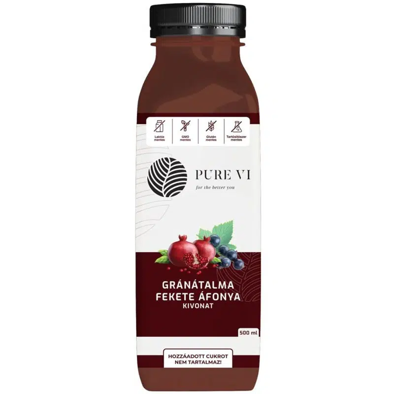 Pure Vi Gránátalma-Feketeáfonya-kivonat 500ml Pure Vi Gránátalma-Feketeáfonya-kivonat 500ml