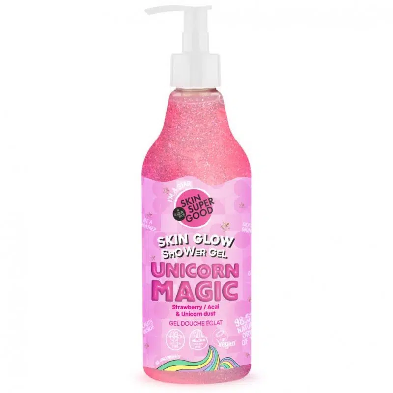 Skin Super Good Ragyogásfokozó tusfürdő gél „Unicorn Magic” 500ml Skin Super Good Ragyogásfokozó tusfürdő gél „Unicorn Magic” 500ml