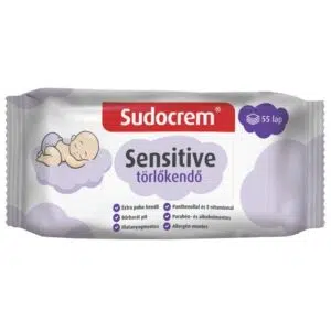 Sudocrem törlőkendő sensitive 55db