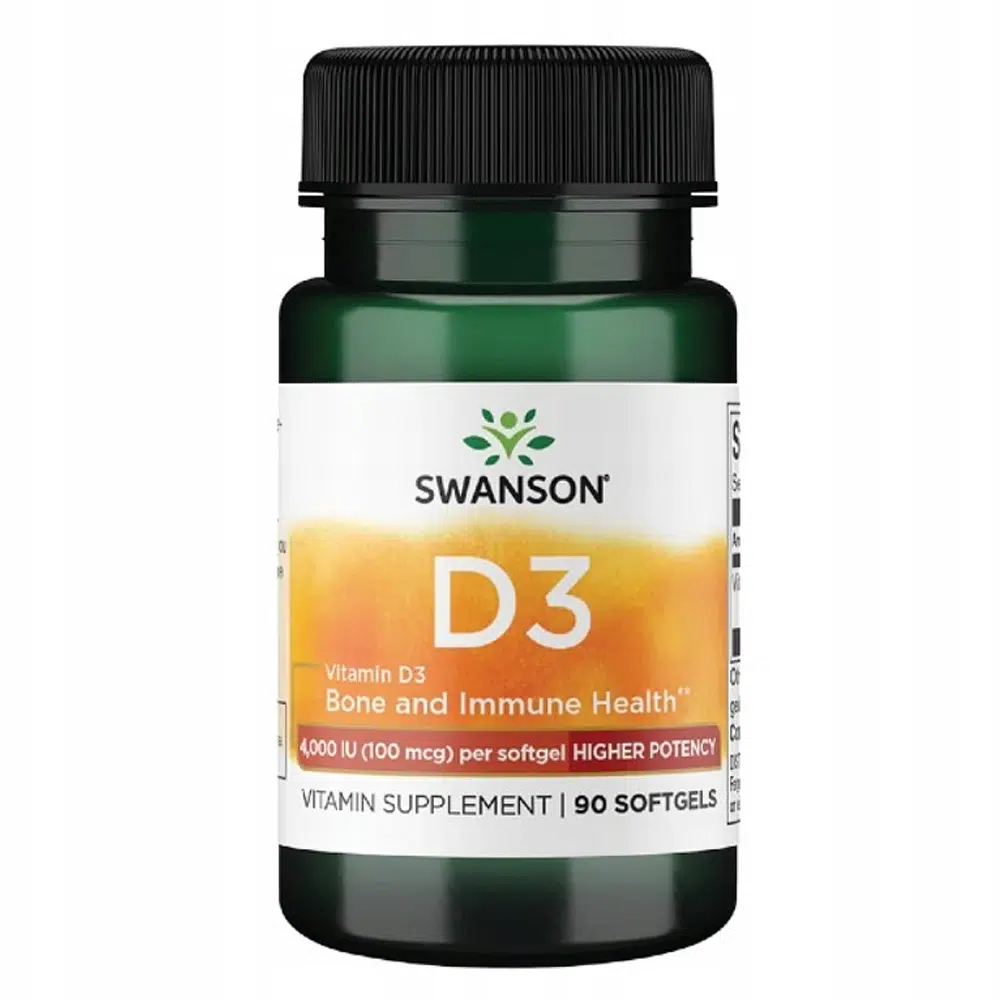 Swanson D3-vitamin 4000NE lágyzselatin kapszula - 90db Swanson D3-vitamin 4000NE lágyzselatin kapszula - 90db
