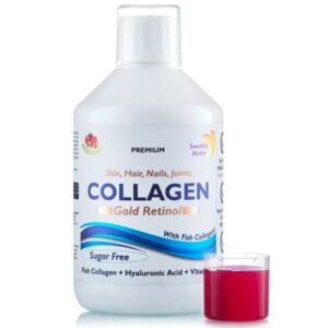 Swedish Nutra Collagen Gold Retinol Prémium (Sugar Free) halkollagén ital 500ml