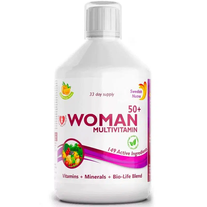 Swedish Nutra Woman 50+ folyékony multivitamin nőknek 500 ml Swedish Nutra Woman 50+ folyékony multivitamin nőknek 500 ml