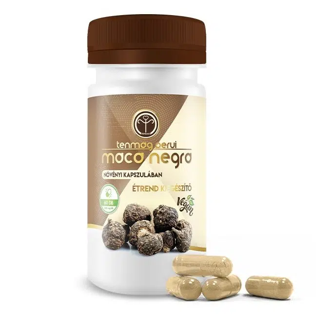 Tenmag Perui Maca Negra növényi kapszulában 60db Tenmag Perui Maca Negra növényi kapszulában 60db