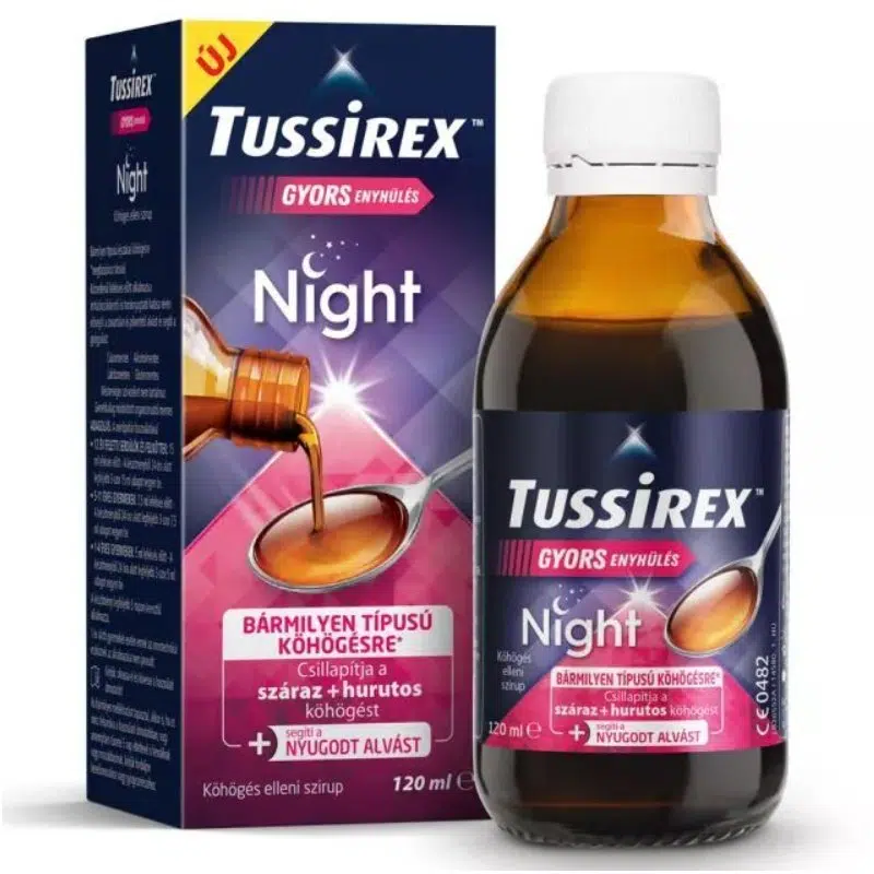 Tussirex köhögés elleni szirup NIGHT 120ml Tussirex köhögés elleni szirup NIGHT 120ml