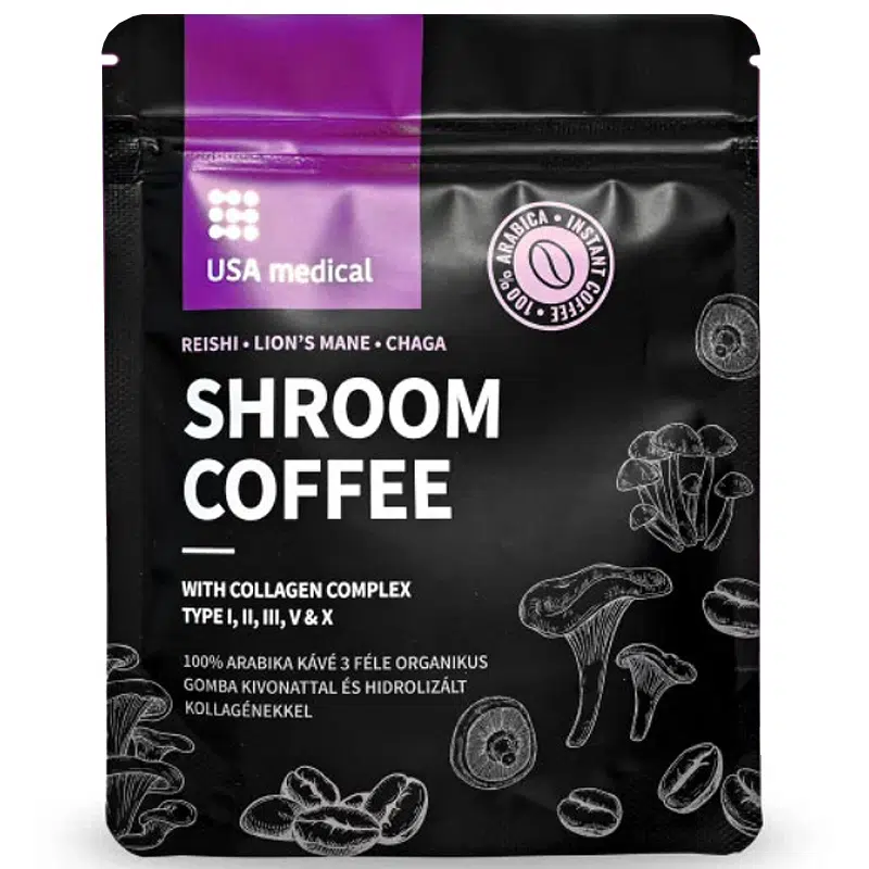 USA Medical Shroom Coffe + Collagen Complex - 102g USA Medical Shroom Coffe + Collagen Complex - 102g