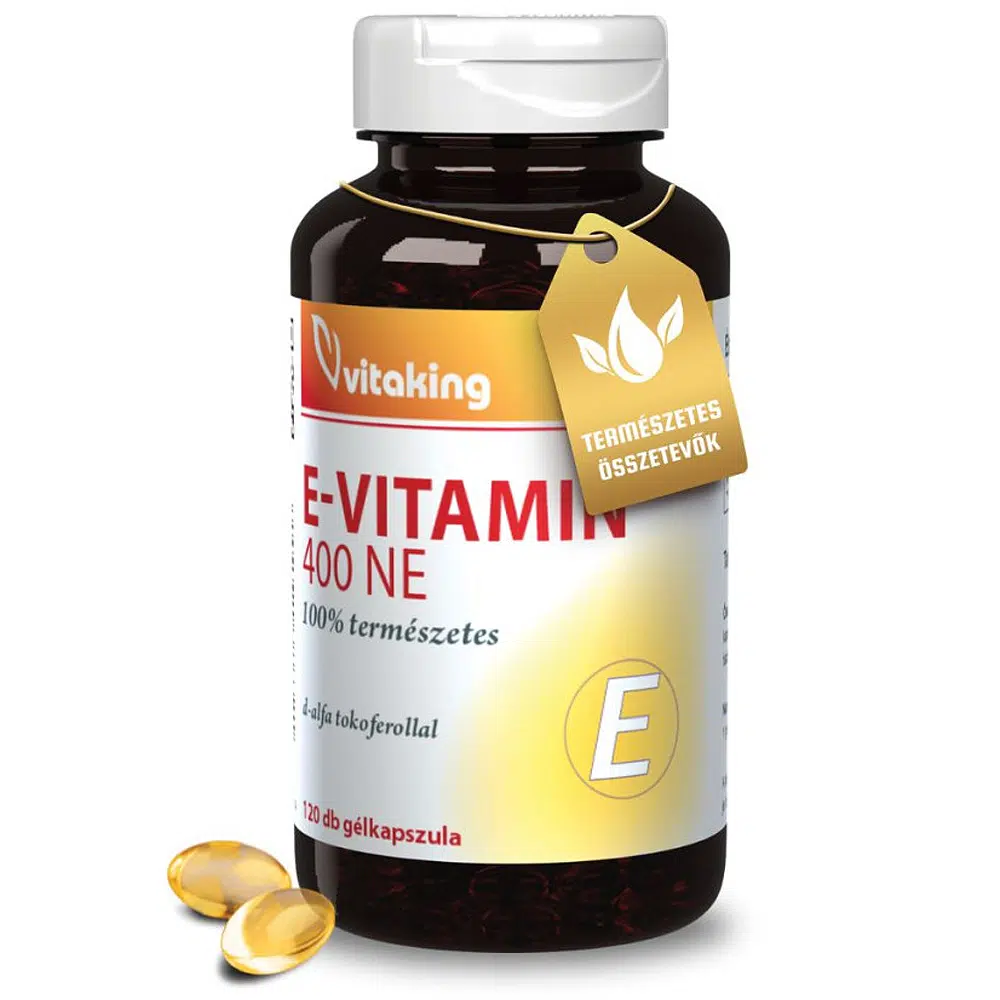 Vitaking E-vitamin 400NE vitamin gélkapszula - 120db Vitaking E-vitamin 400NE vitamin gélkapszula - 120db