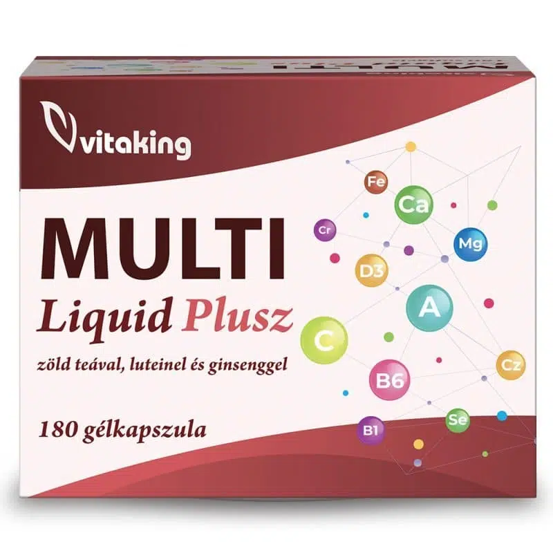VitaKing Multi Plusz Liquid vitamincsomag 180db VitaKing Multi Plusz Liquid vitamincsomag 180db