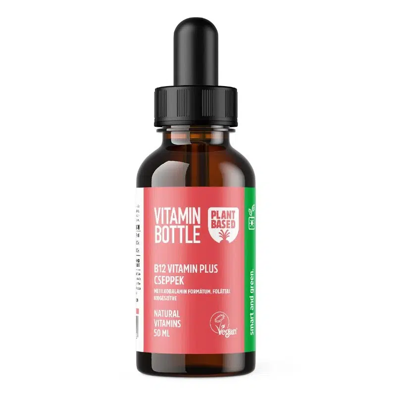 Vitamin bottle B12 Vitamin Plus cseppek 50ml pipettás adagolóval Vitamin bottle B12 Vitamin Plus cseppek 50ml pipettás adagolóval