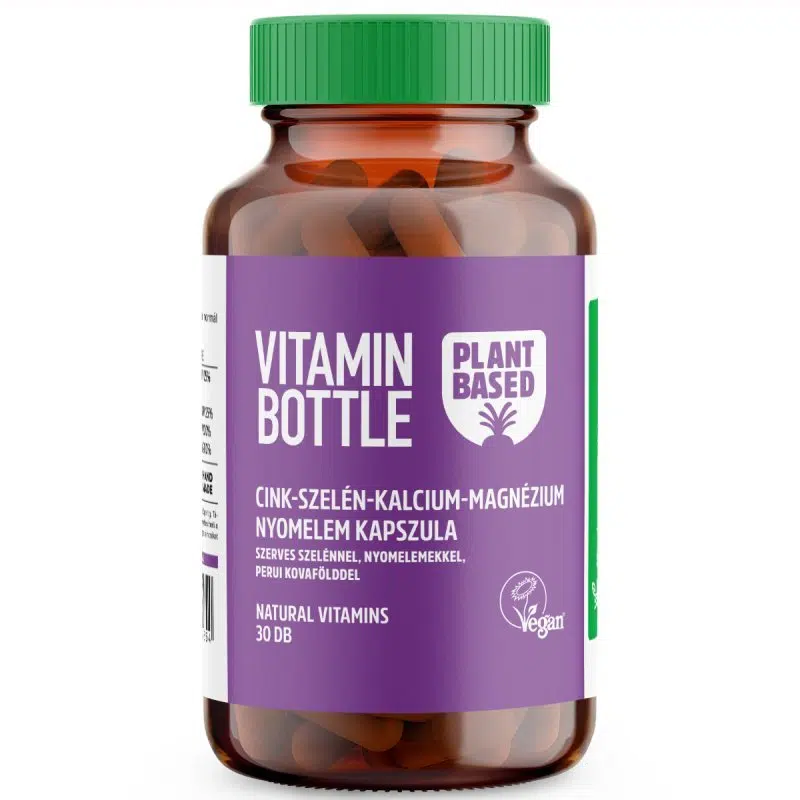 Vitamin bottle Cink-szelén-kálcium-magnézium nyomelem 30 db Vitamin bottle Cink-szelén-kálcium-magnézium nyomelem 30 db